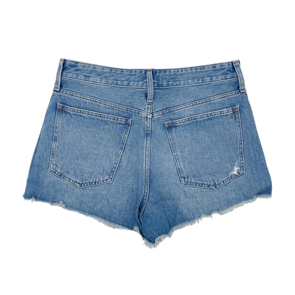 NEW Madewell Relaxed Denim Shorts in Renfield Wash Destructed Edition ND697 - Picture 2 of 7